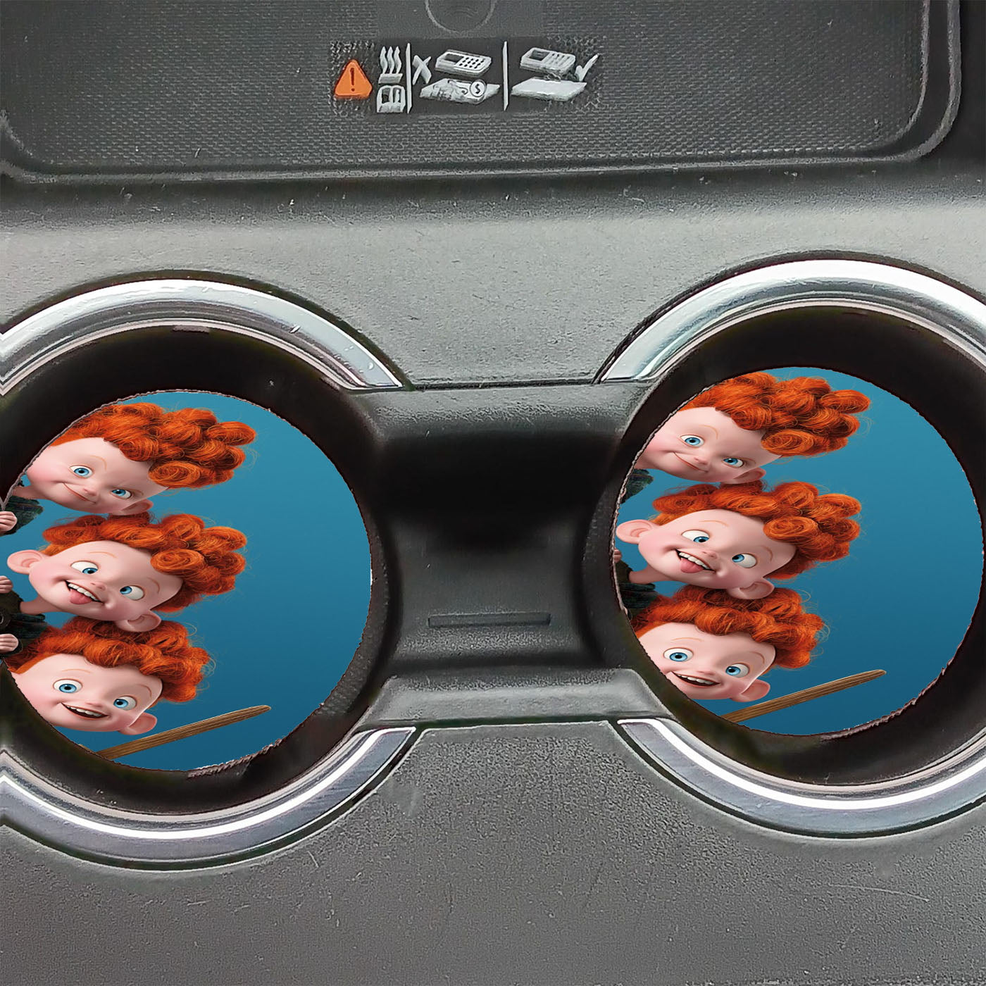 Brave The Triplets Peekaboo Car Coasters