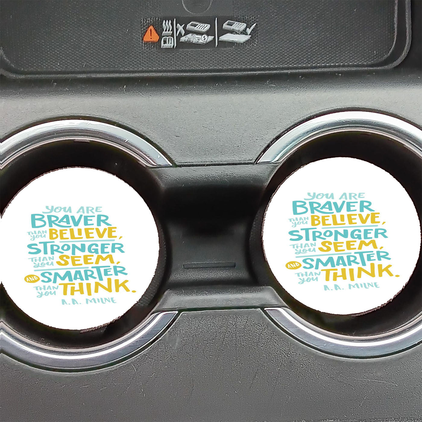 Braver Than You Believe Car Coasters