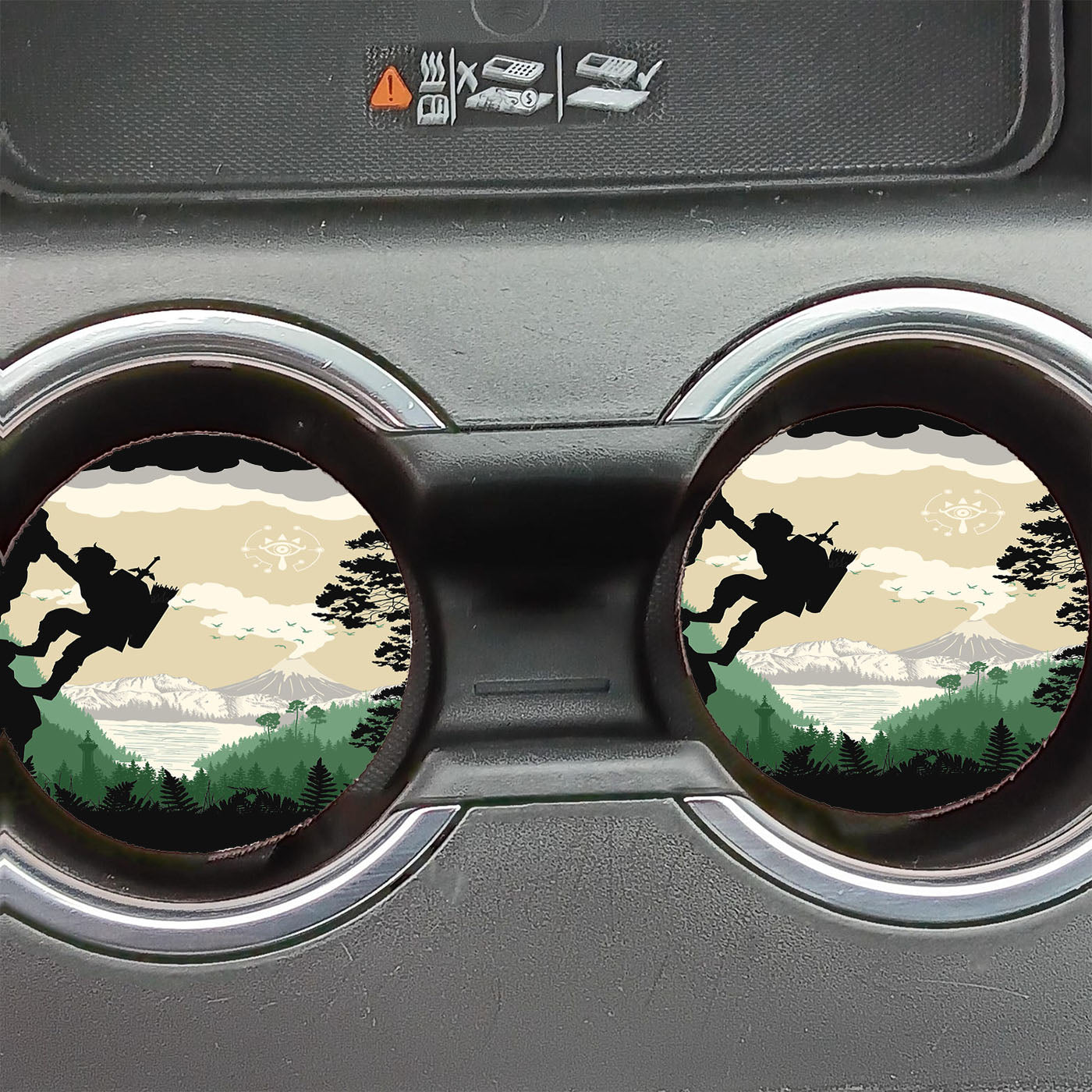 Breath Of Adventure Car Coasters
