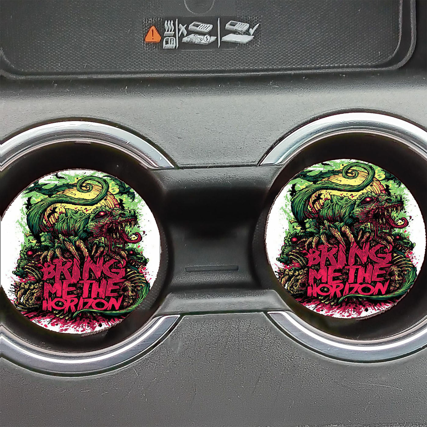 Bring Me The Horizon Monster Art Car Coasters