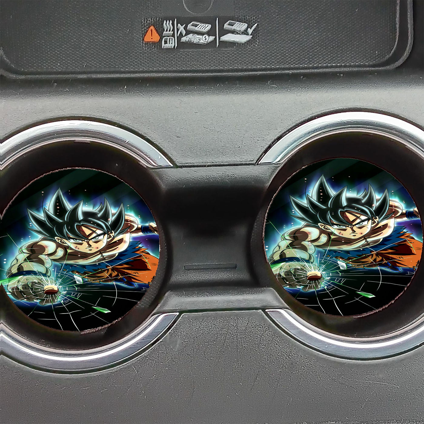 Broken Glass Dragon Balls Touched Car Coasters