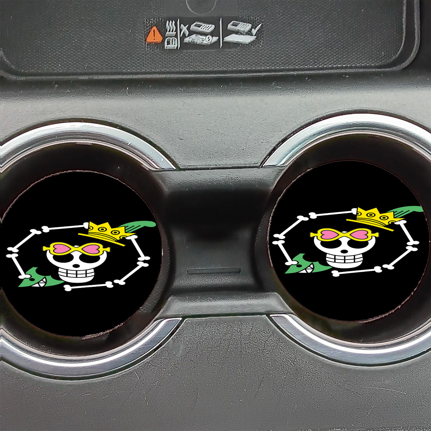 Brook Onepiece New Black Flag Car Coasters