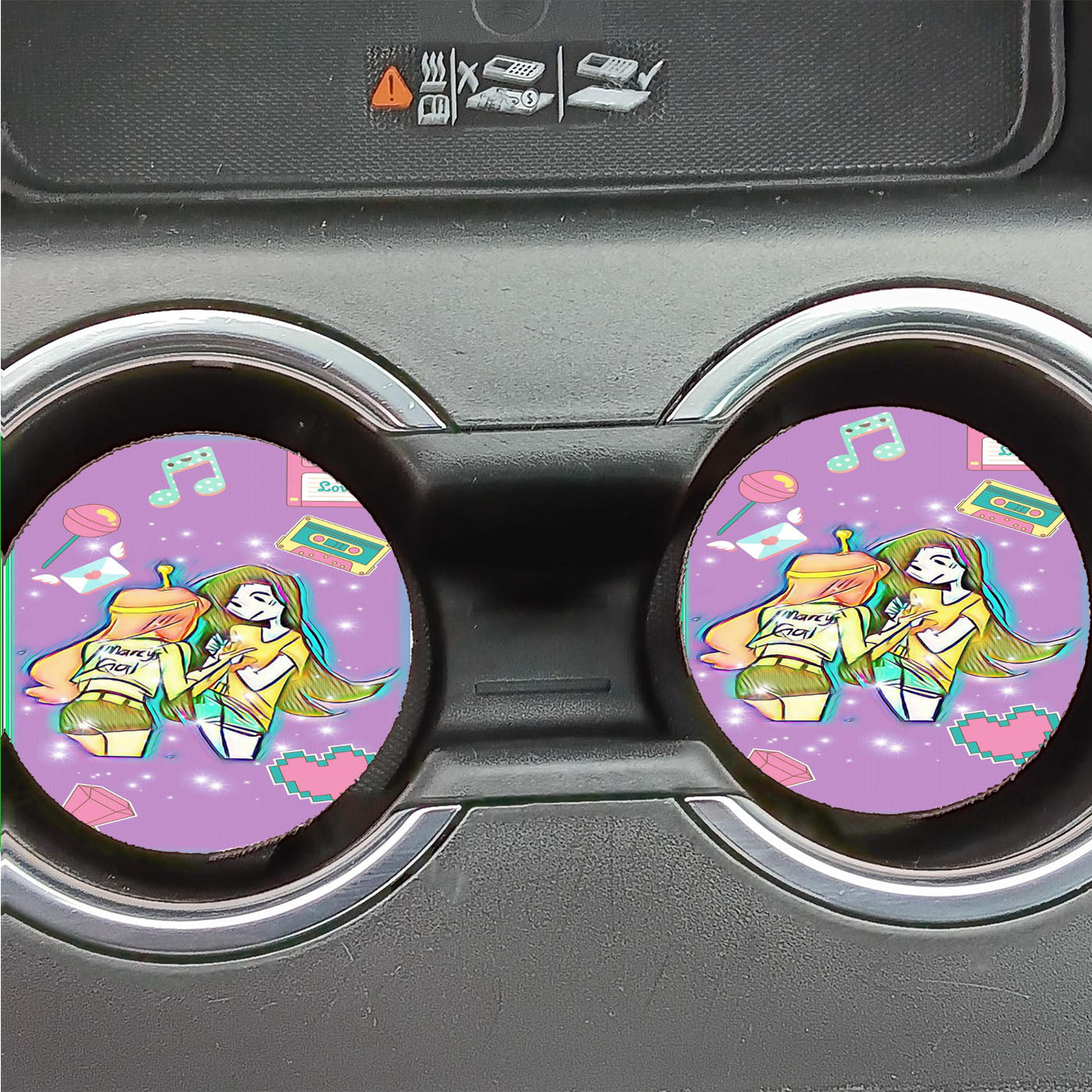 Bubbline Adventure Time Girls Wallpapers Car Coasters