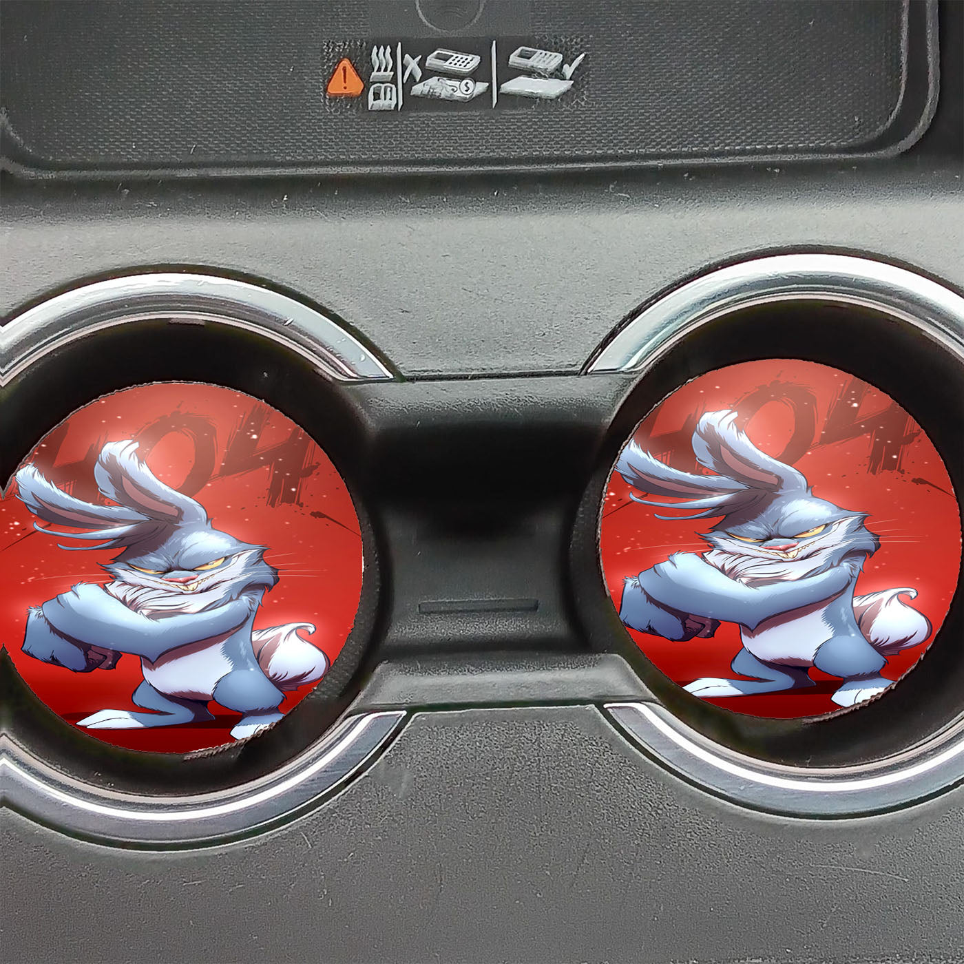 Bugs Bunny 404 Red Car Coasters