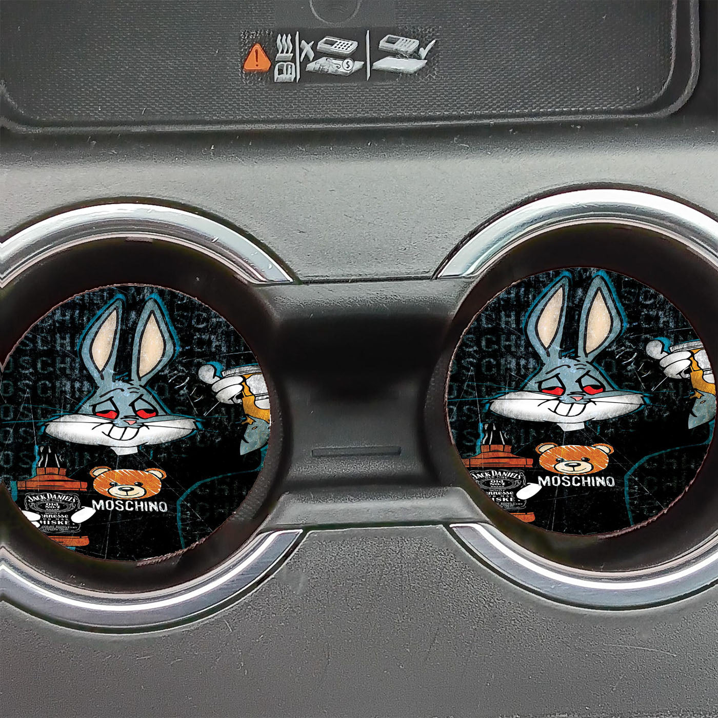 Bugs Bunny X Moschino Car Coasters