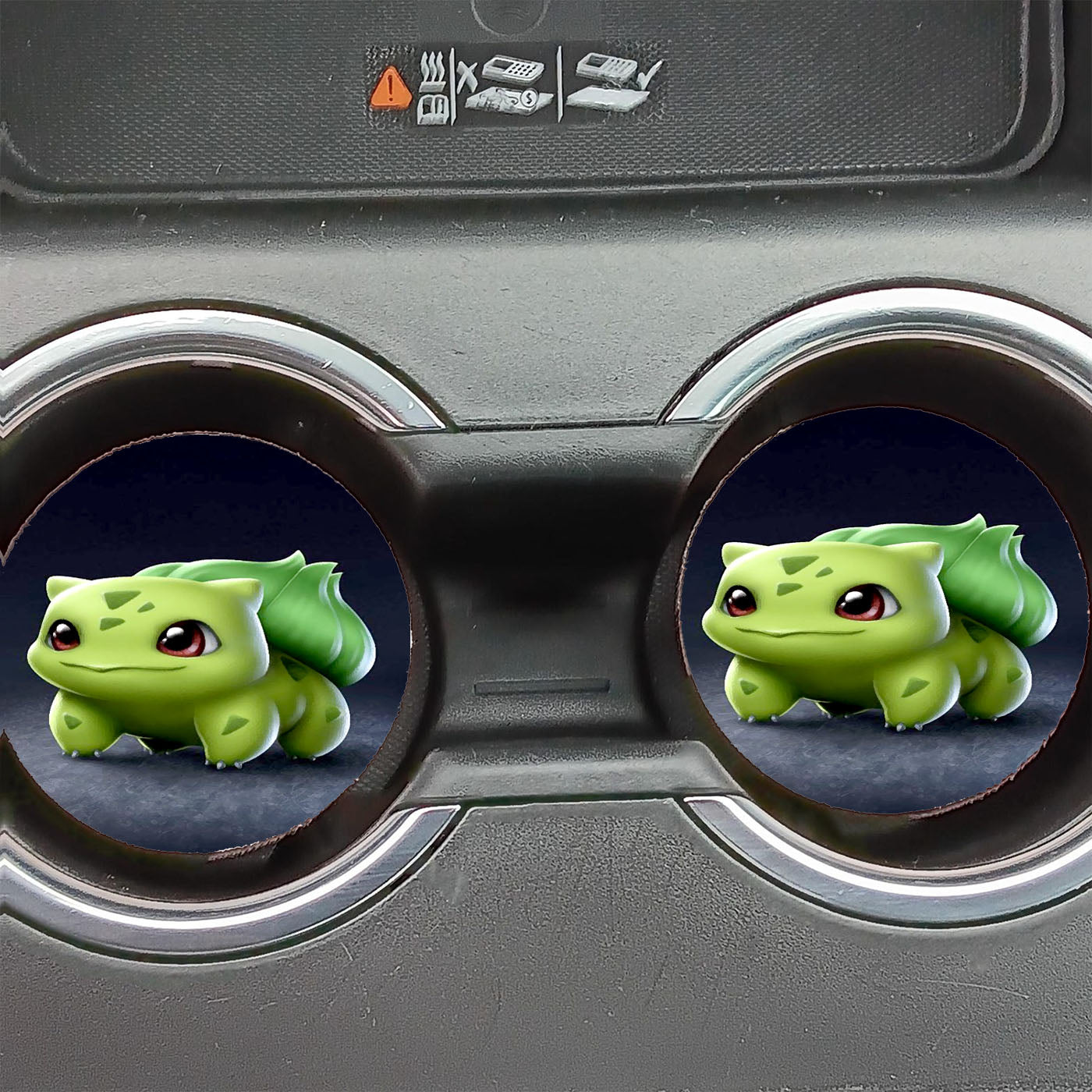 Bulbasaur Pokemon Grass Car Coasters