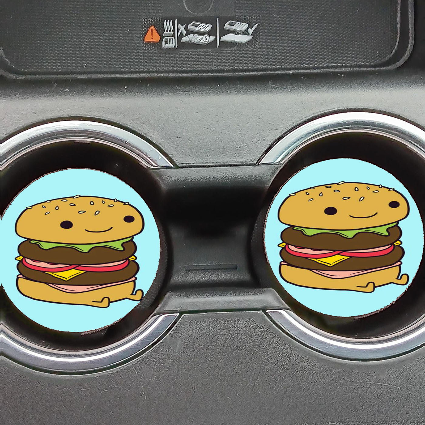 Burger King Art Cubby  Car Coasters