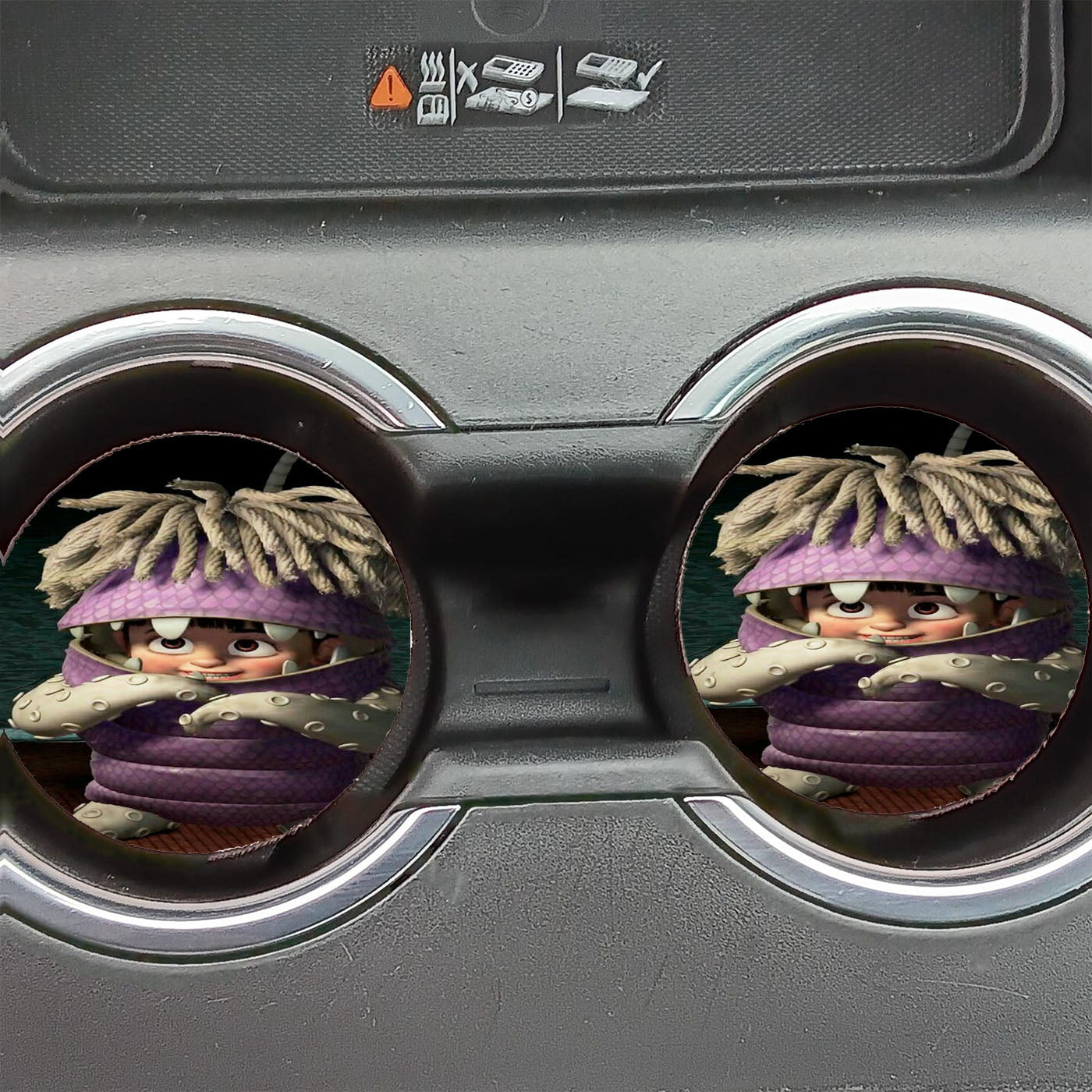 Buu Monster Inc Car Coasters