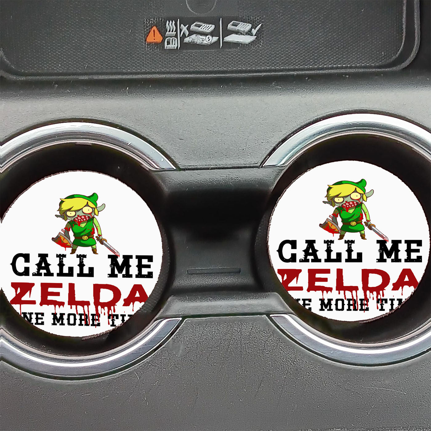 Call Me Zelda One More Time Car Coasters