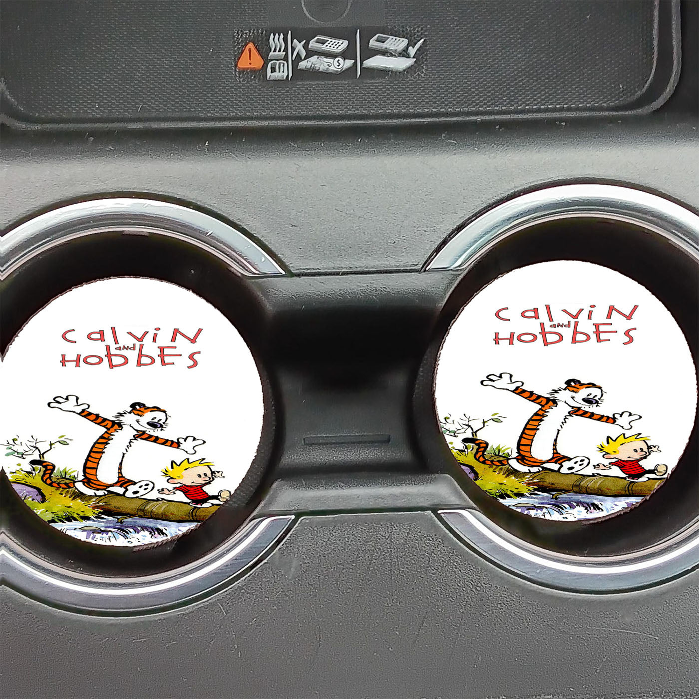 Calvin & Hobbes Car Coasters