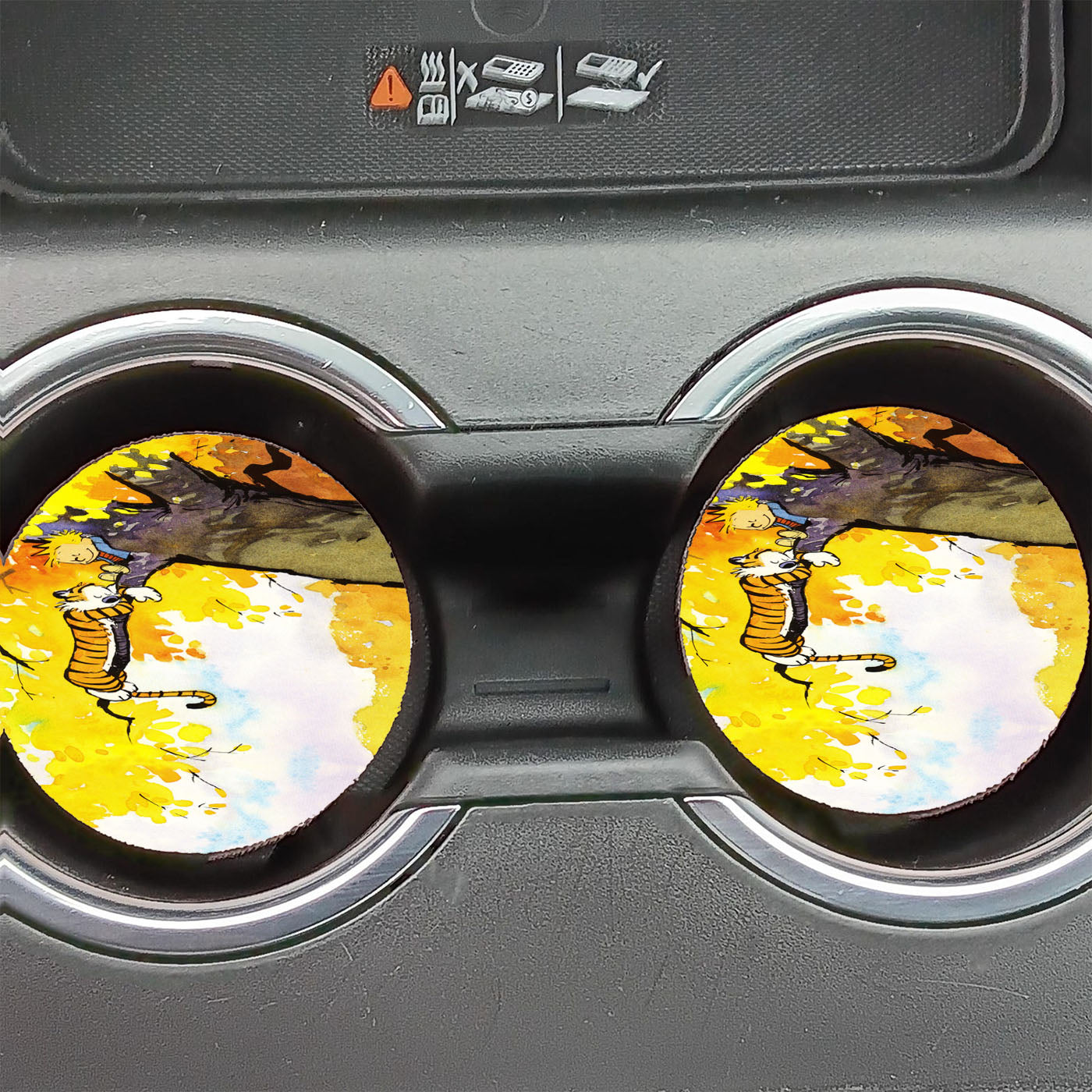 Calvin And Hobber Sleep Car Coasters