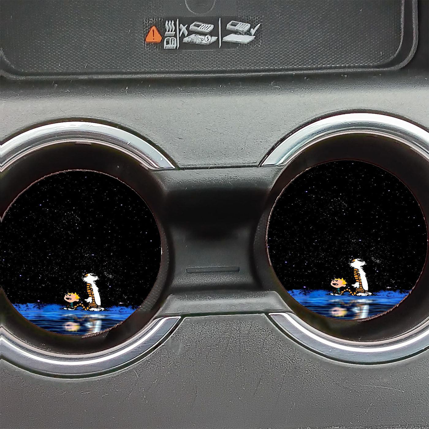 Calvin And Hobbes Car Coasters