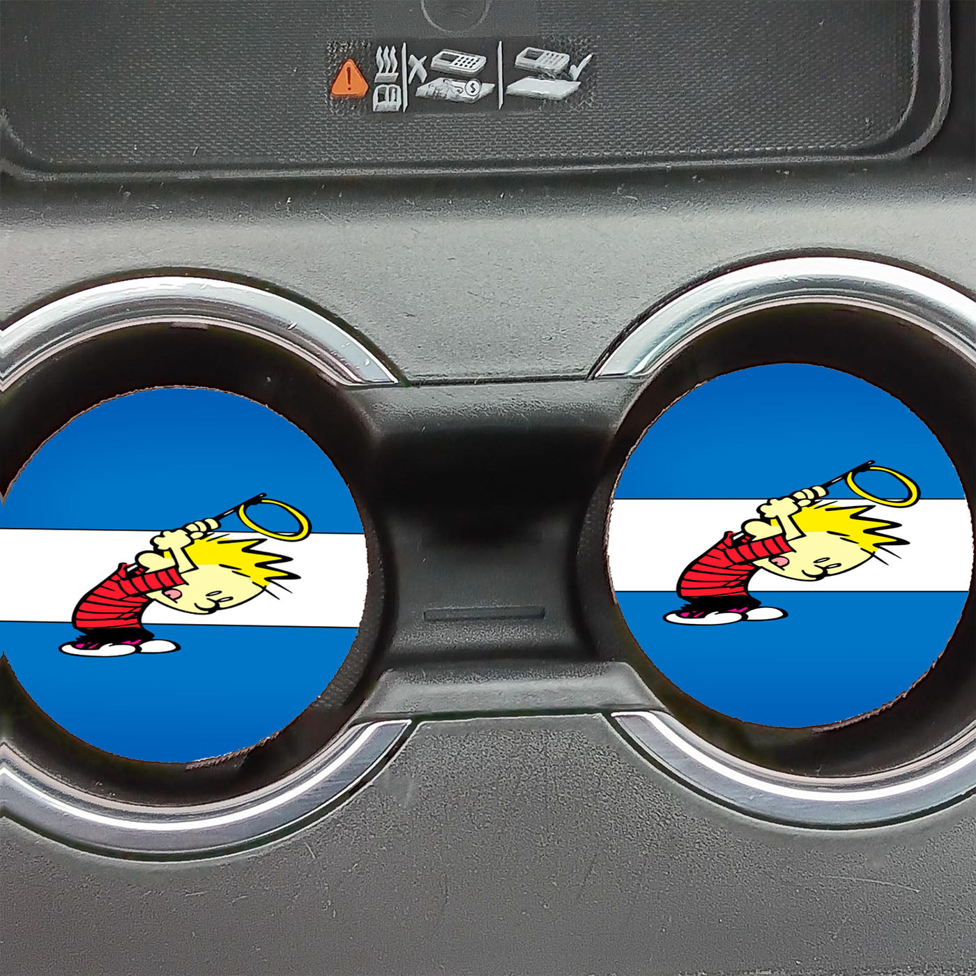 Calvin And Hobbes 4 Car Coasters