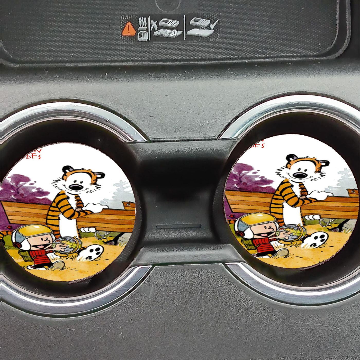 Calvin And Hobbes 5 Car Coasters