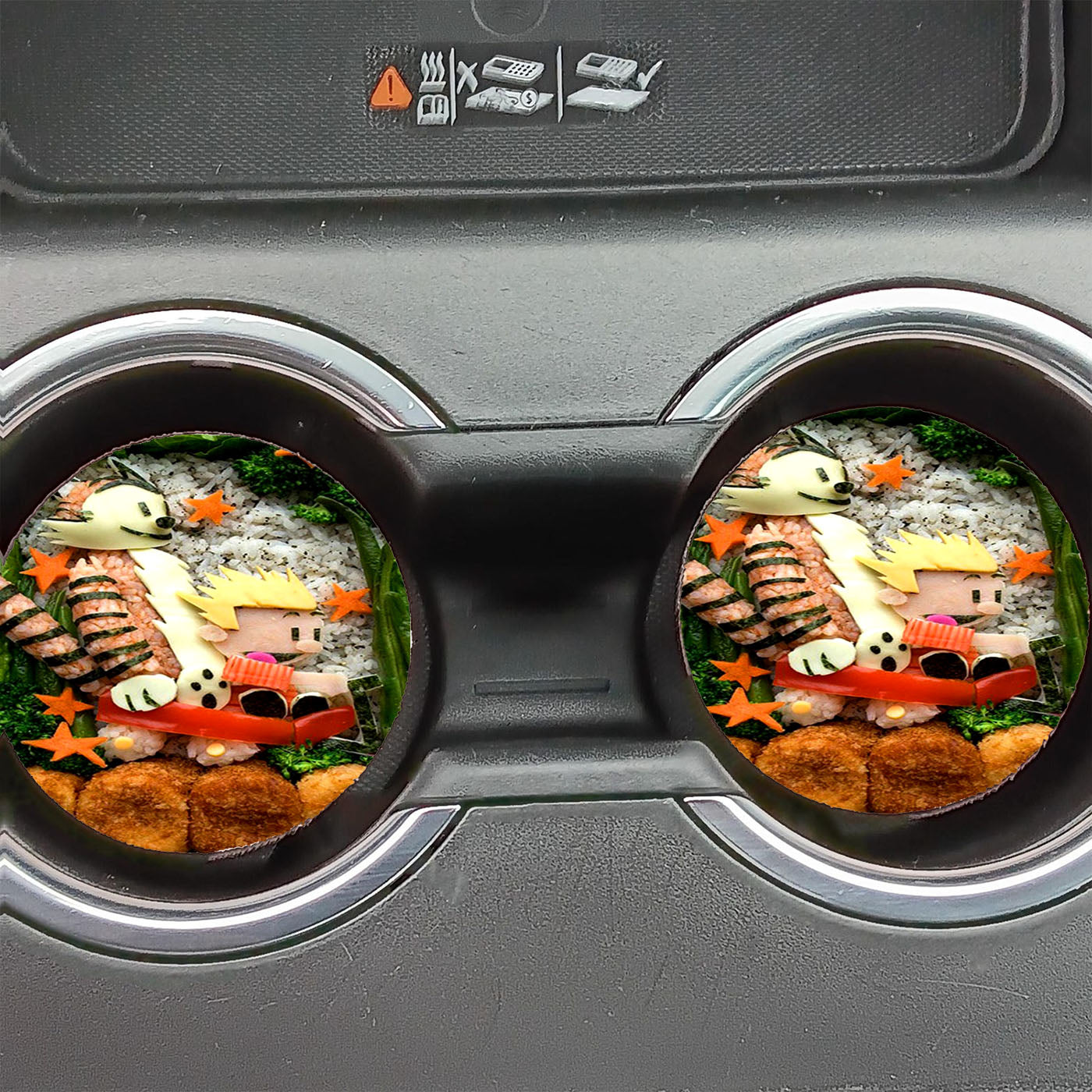 Calvin And Hobbes Bento Car Coasters