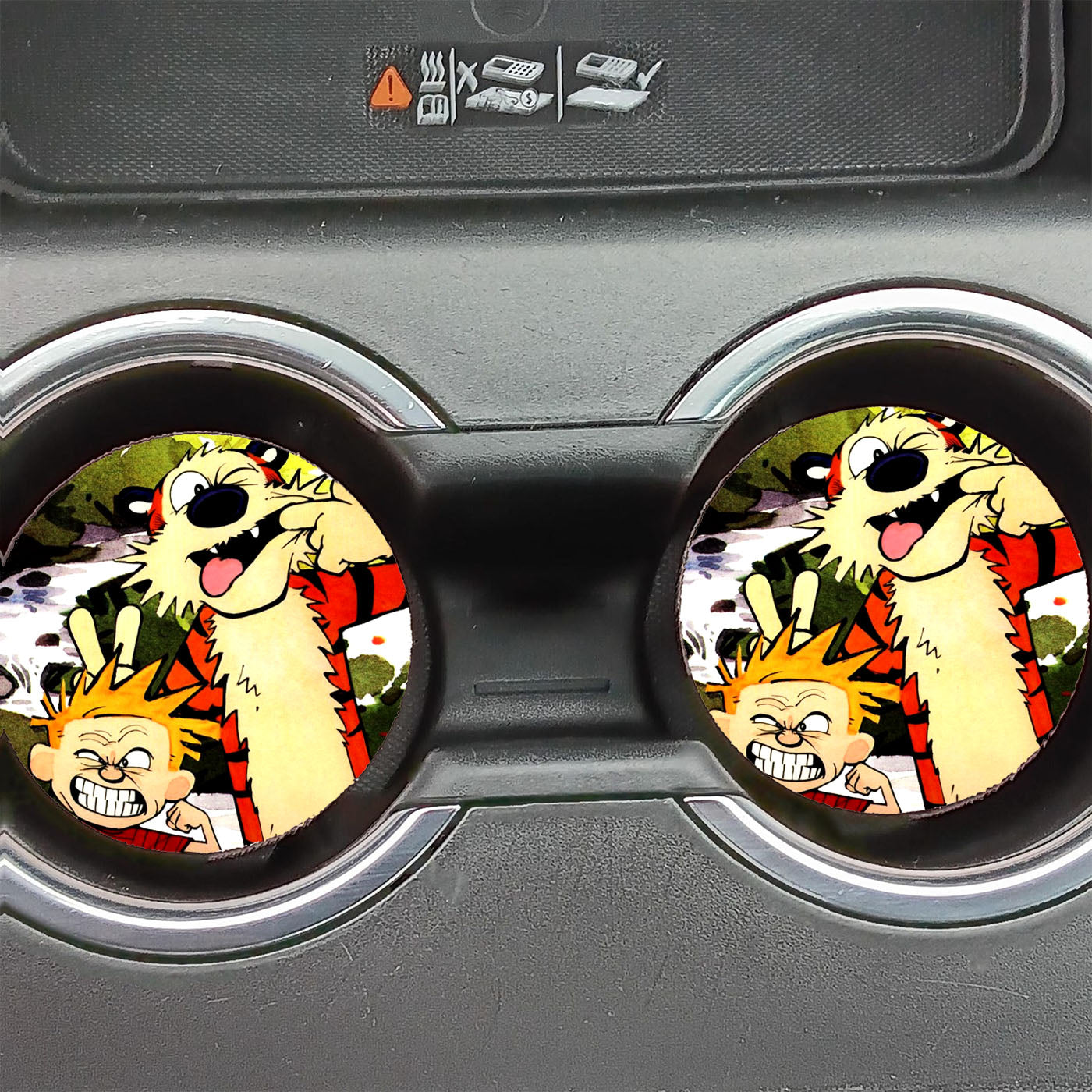 Calvin And Hobbes Friend Car Coasters
