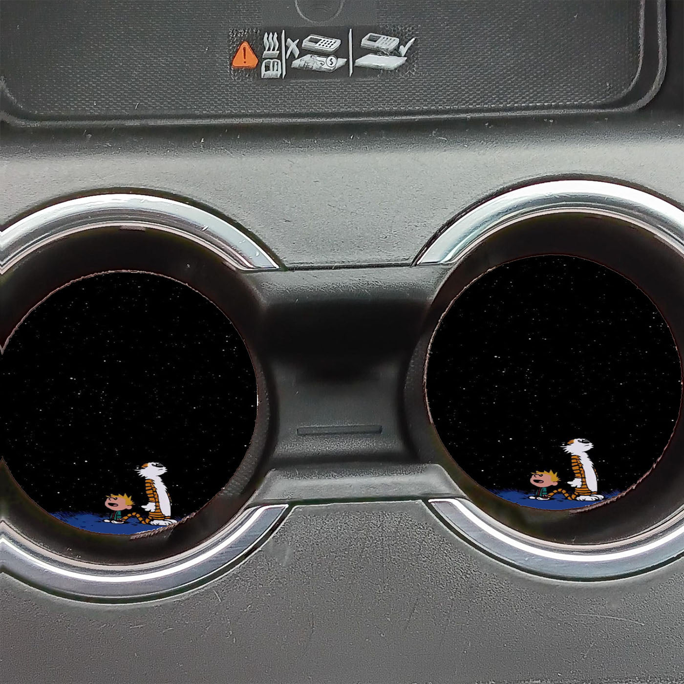 Calvin And Hobbes See The Night Car Coasters