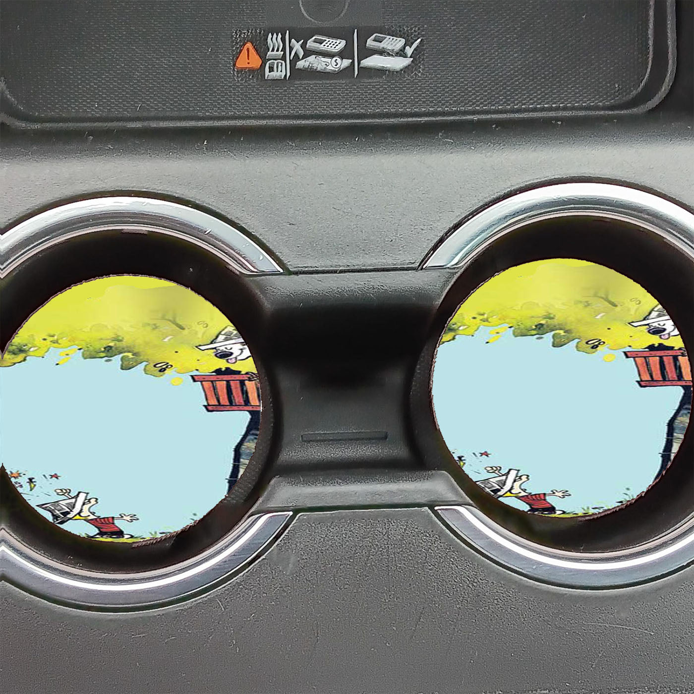 Calvin And Hobbes Treehouse Car Coasters