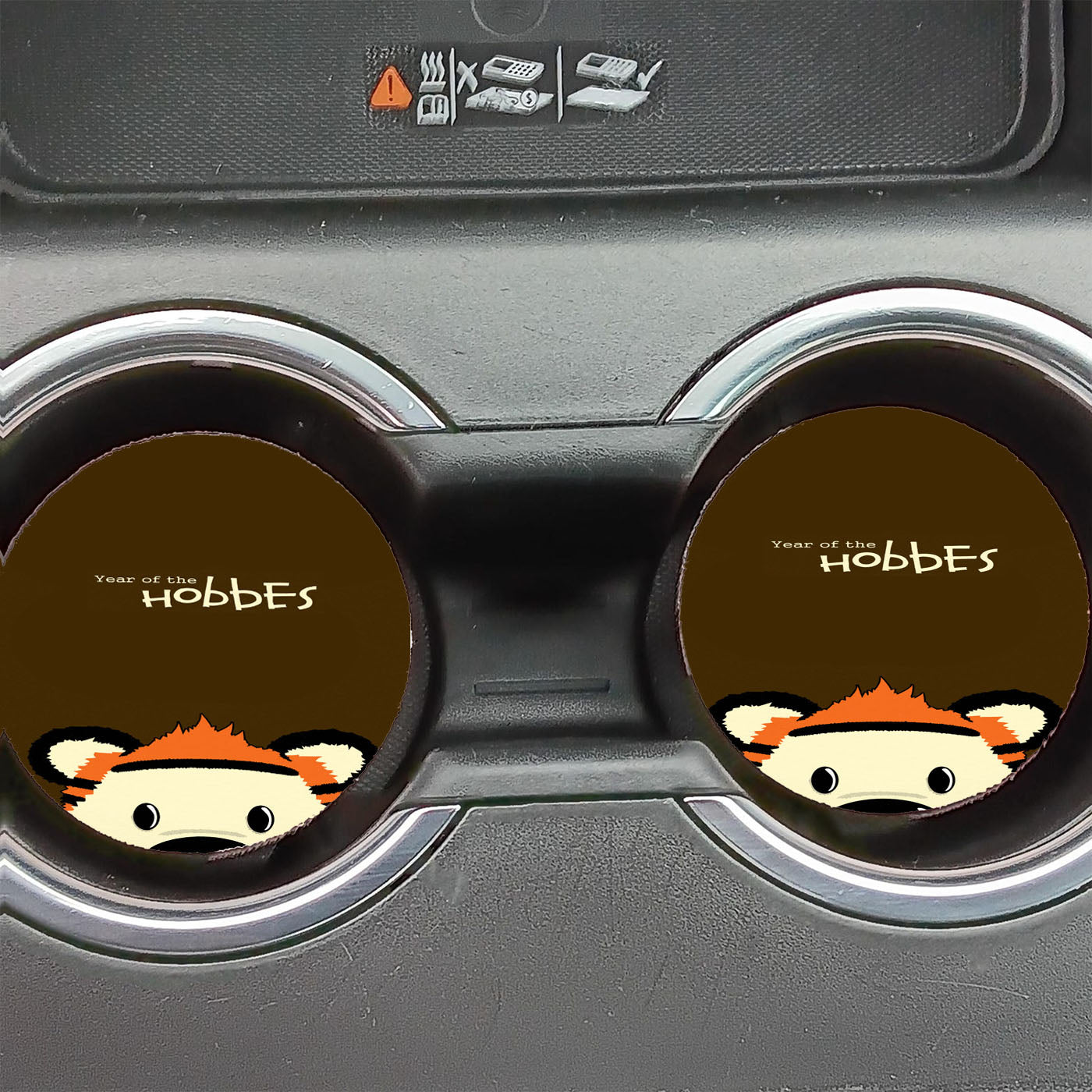 Calvin And Holbes Car Coasters
