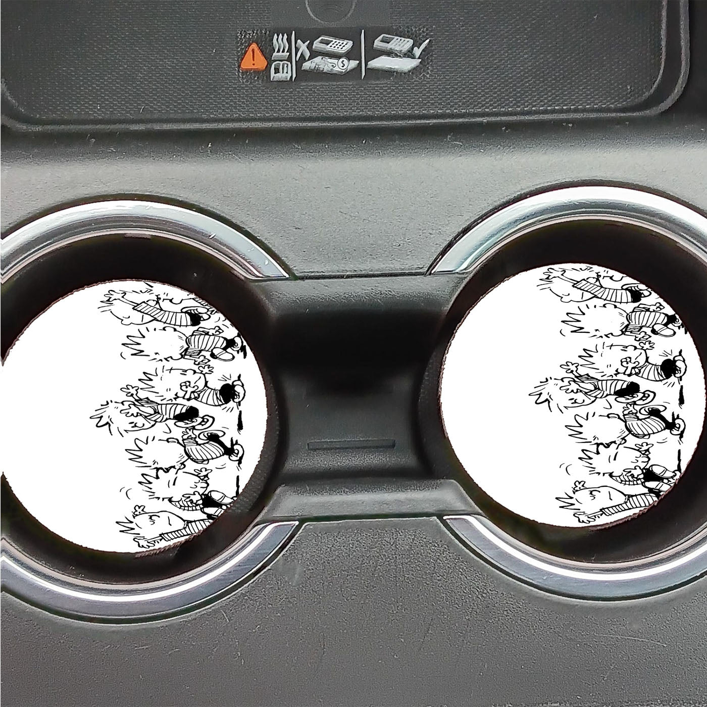 Calvin Dance Black White Wallpapers Car Coasters