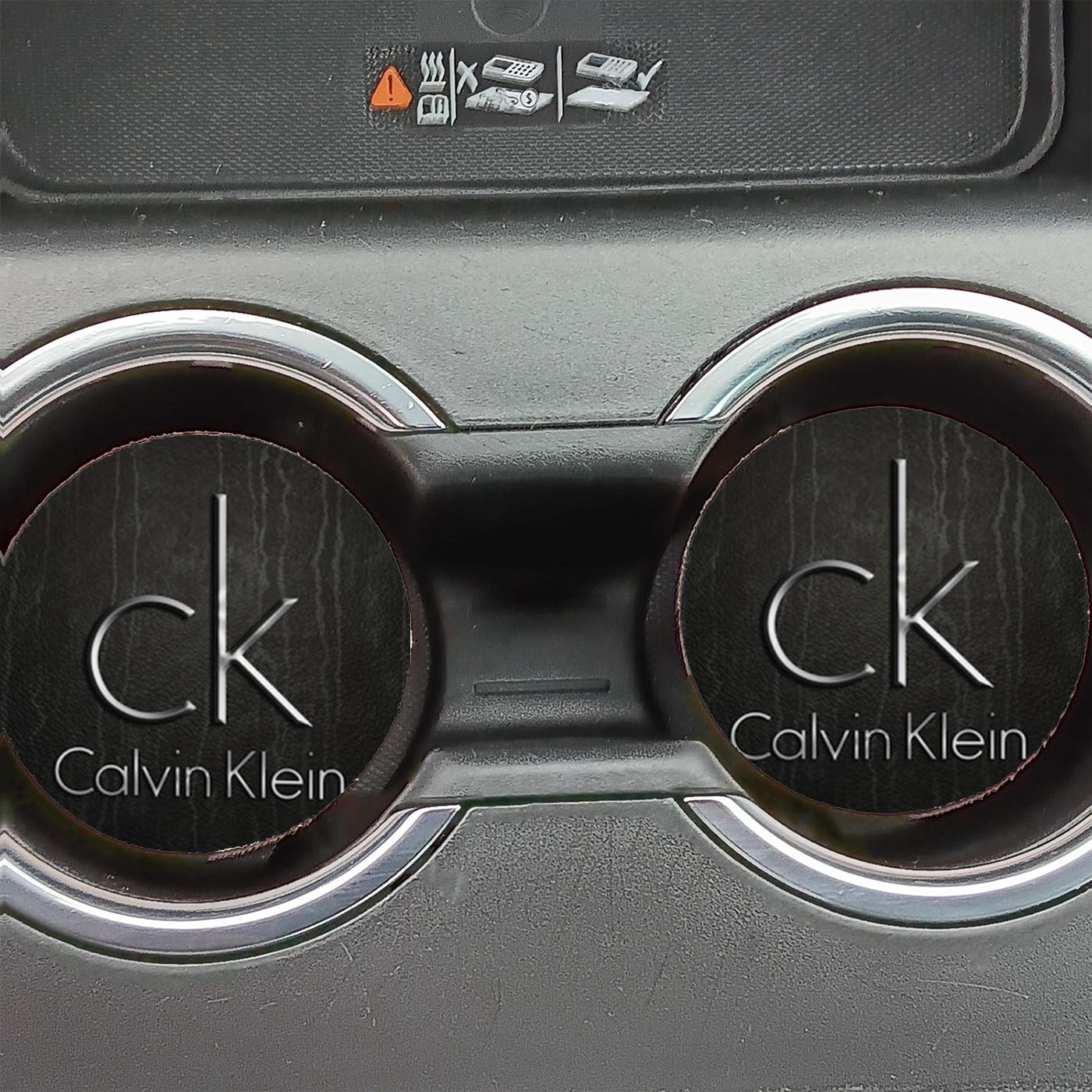 Calvin Klein Leather Car Coasters