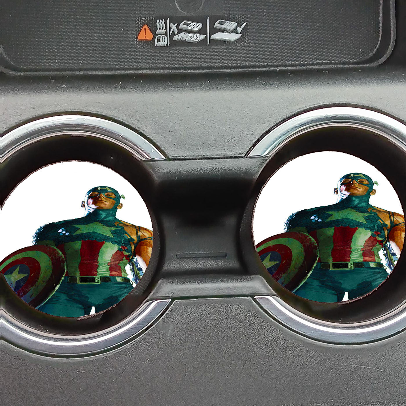 Captain America Comic Car Coasters
