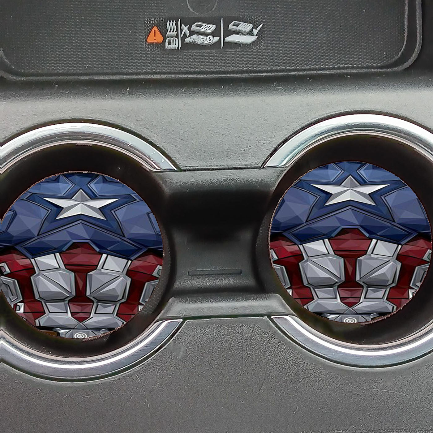 Captain America Comic Costume Car Coasters