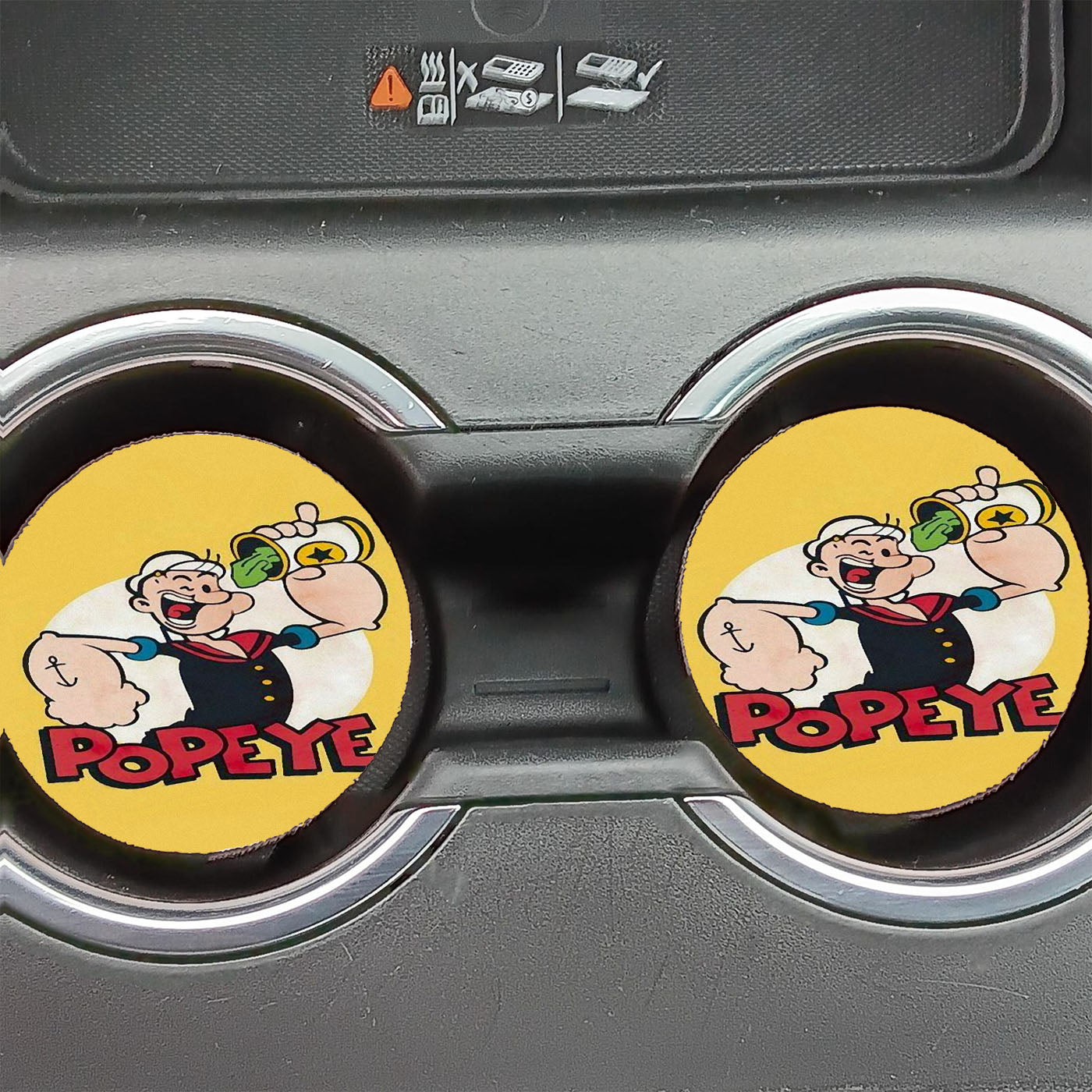 Cartoon Character Popeye Spinach Car Coasters