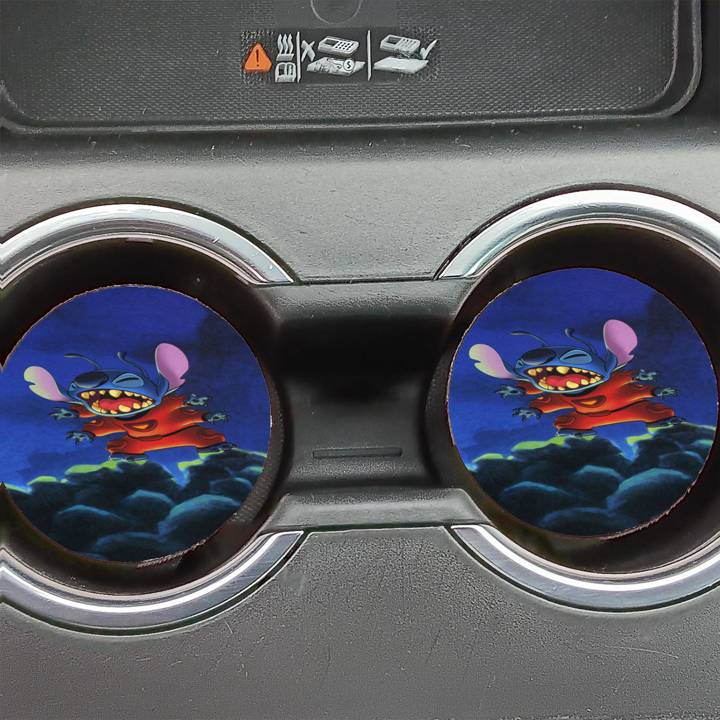 Cartoon Stitch Car Coasters