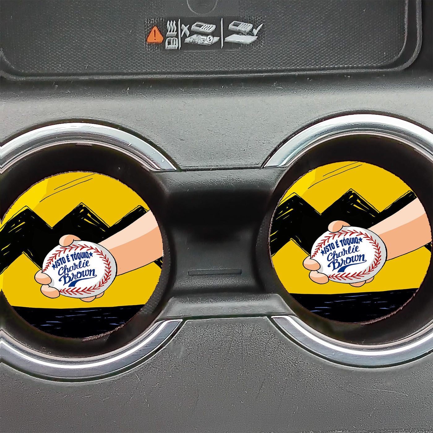 Charlie Brown Snoopy Isto E Toquio Car Coasters