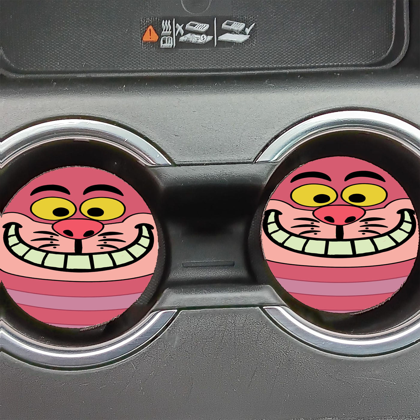Cheshire Cat Alice In Wonderland Car Coasters