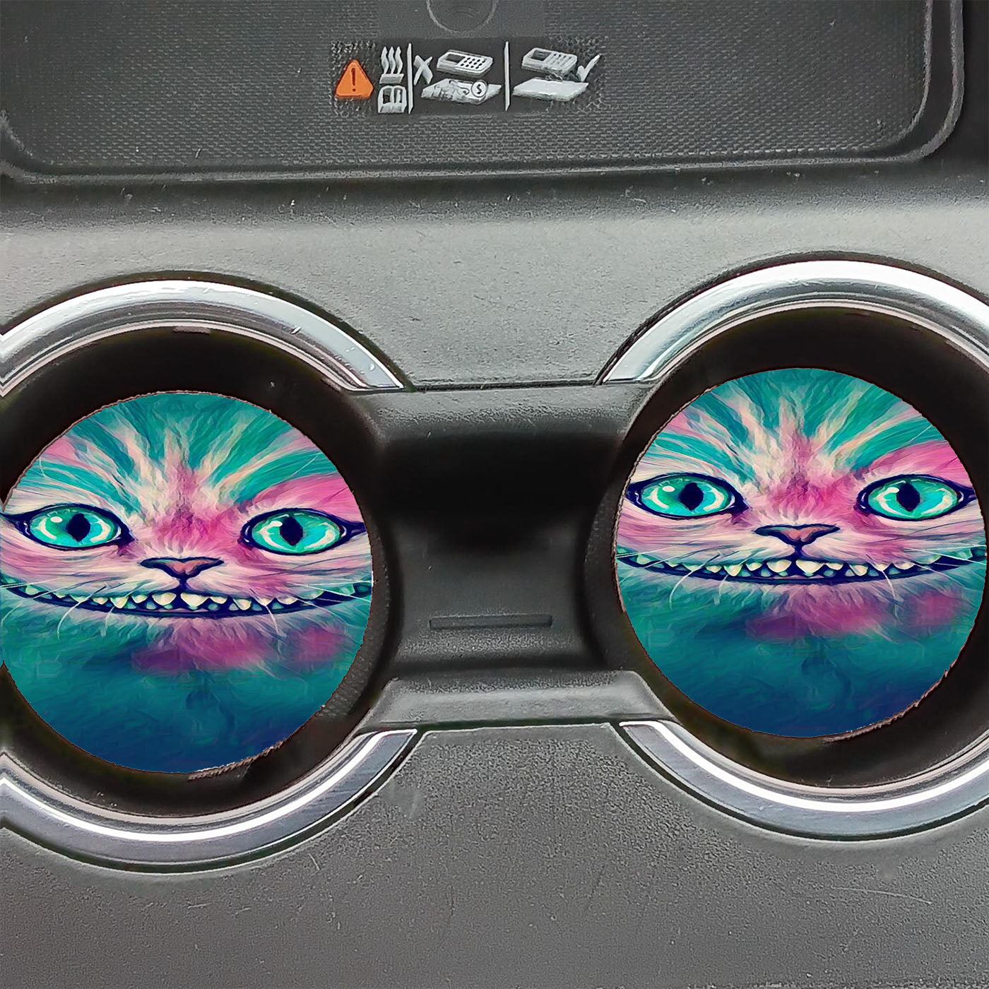 Cheshire Cat Galaxy Car Coasters