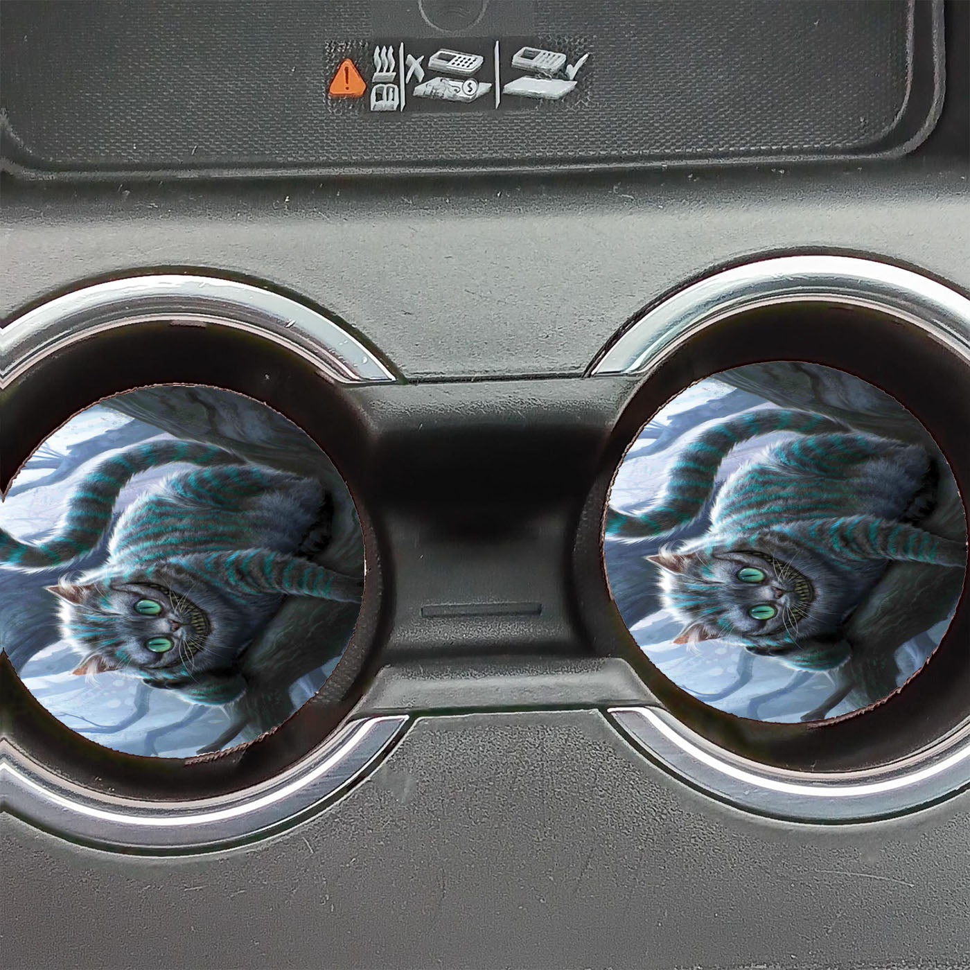 Chesire Cat Alice In Wonderland Car Coasters