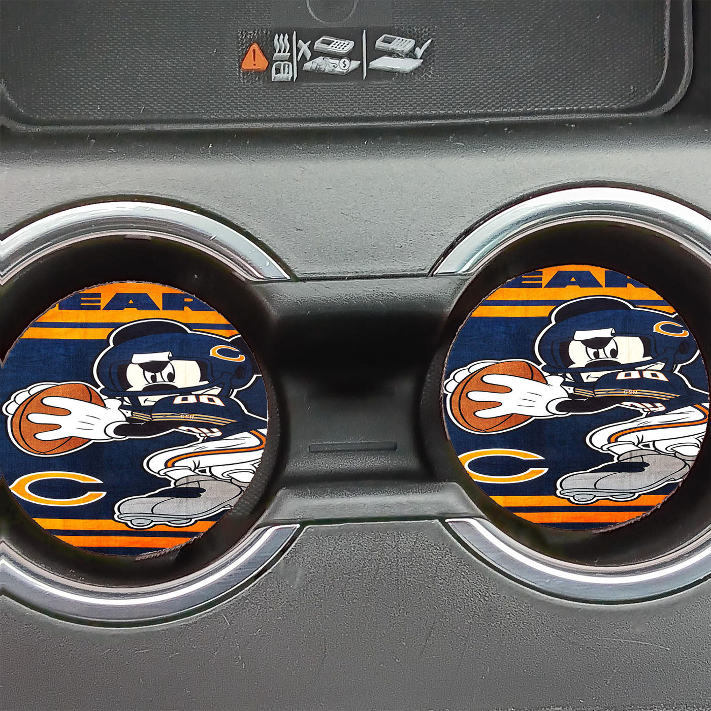 Chicago Bears Disney Mickey Mouse Car Coasters