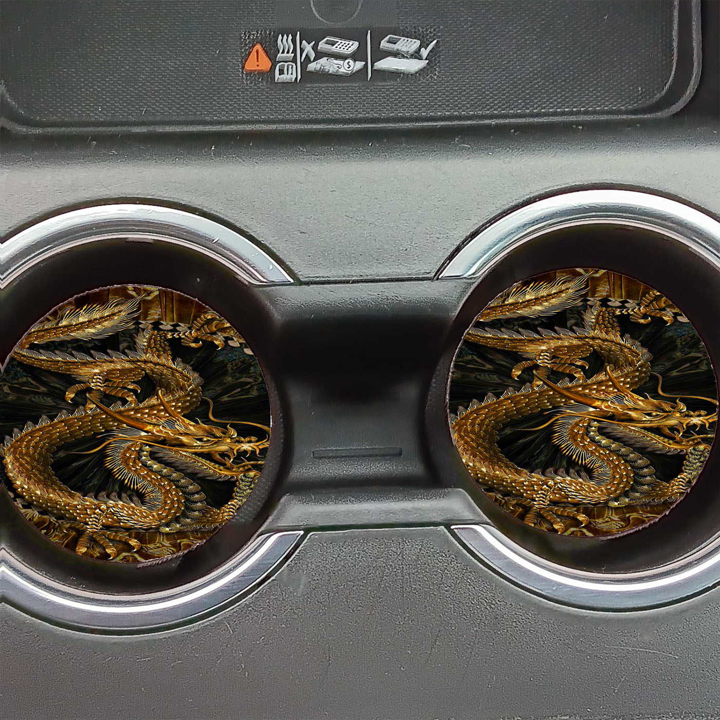Chinese Dragon Art  Car Coasters