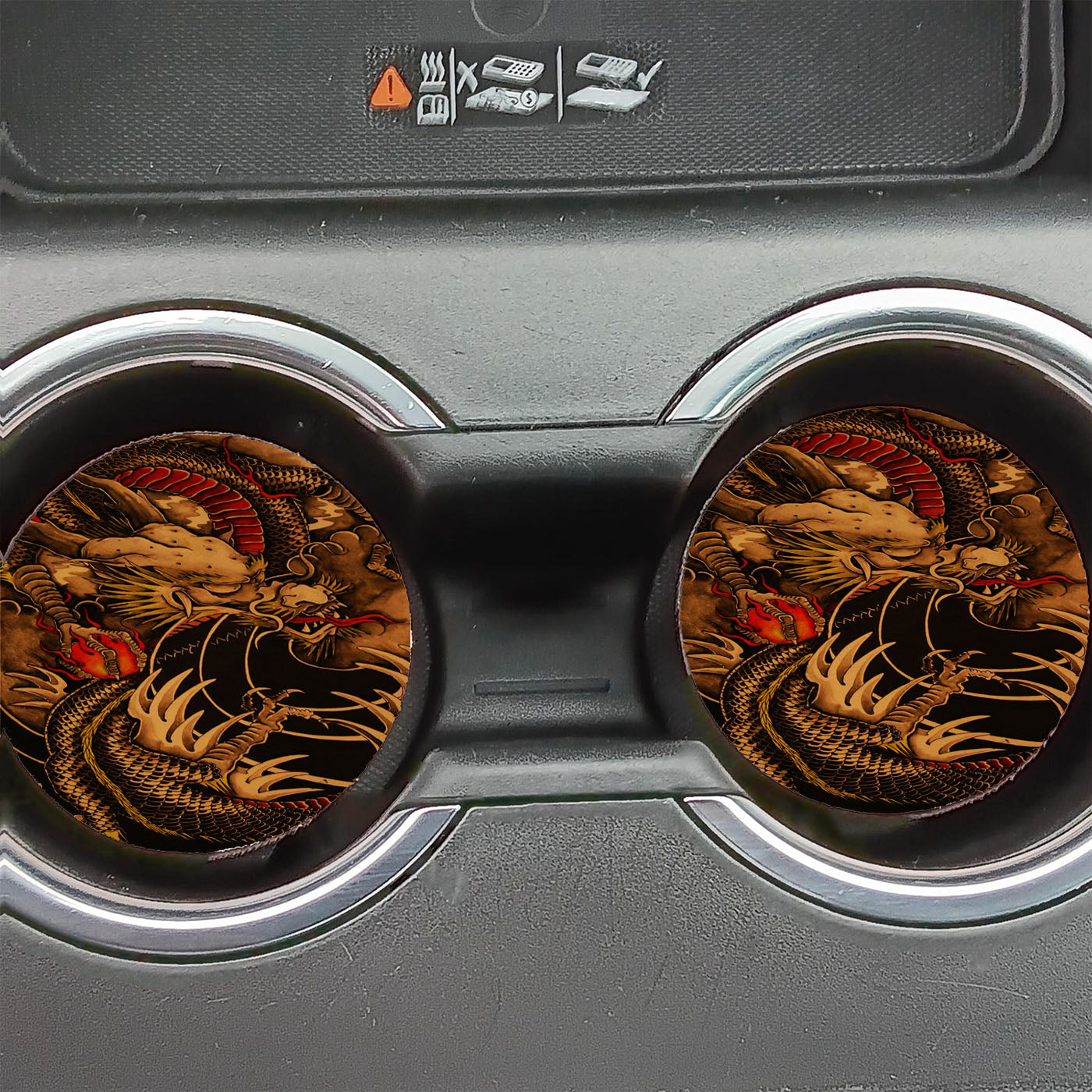 Chinese Dragon Artistic  Car Coasters