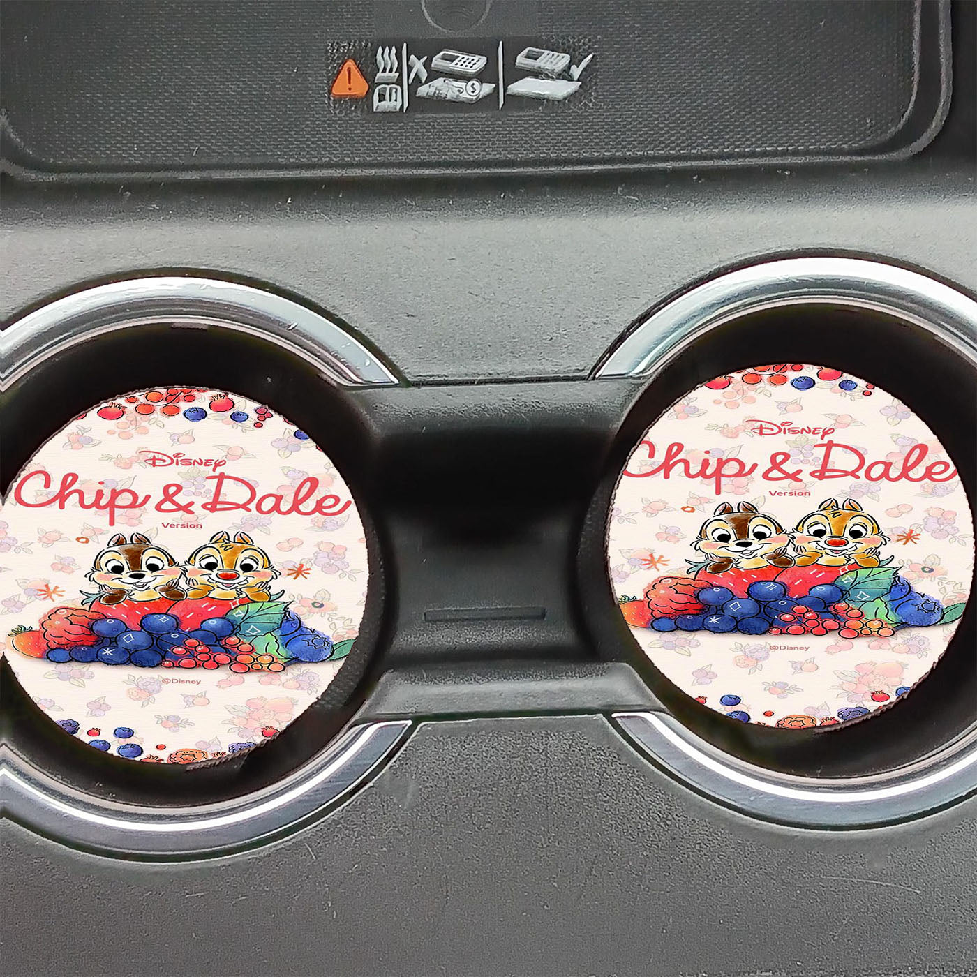 Chip And Dale Disney Fruit Car Coasters