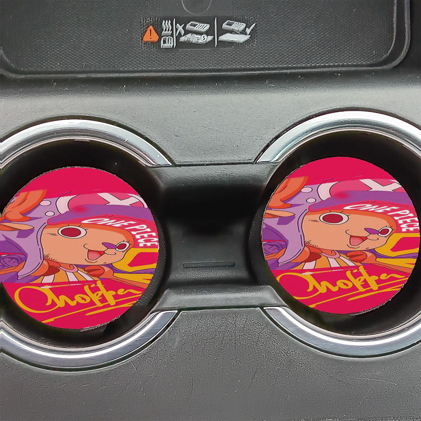Chopper One Piece Car Coasters