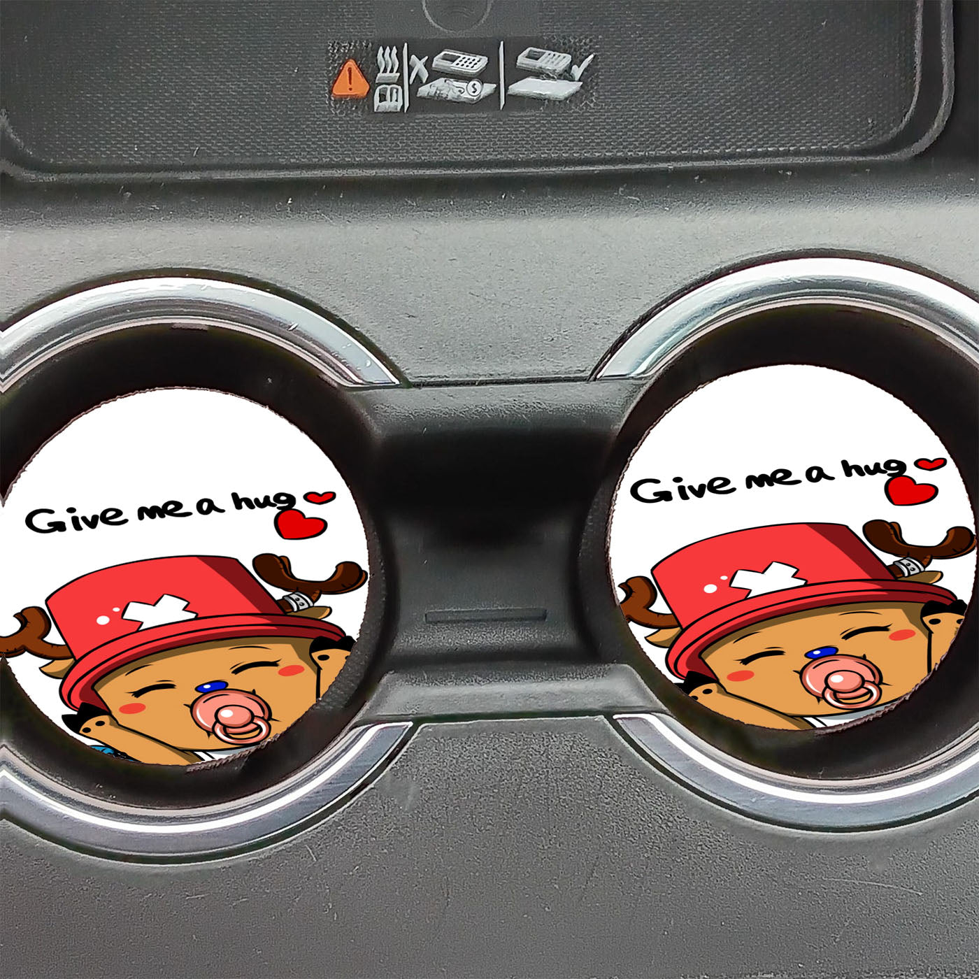 Chopper One Piece Give Me A Hug Baby Car Coasters
