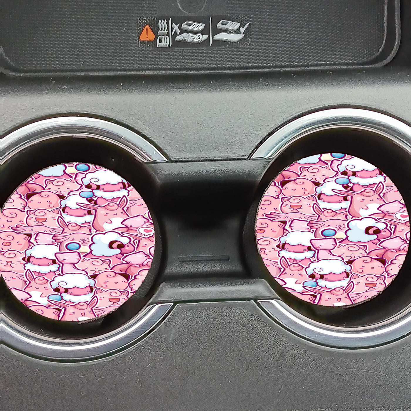 Clefairy Clefable Jiglypuff Wigglypuff Chansey Pokemon Car Coasters