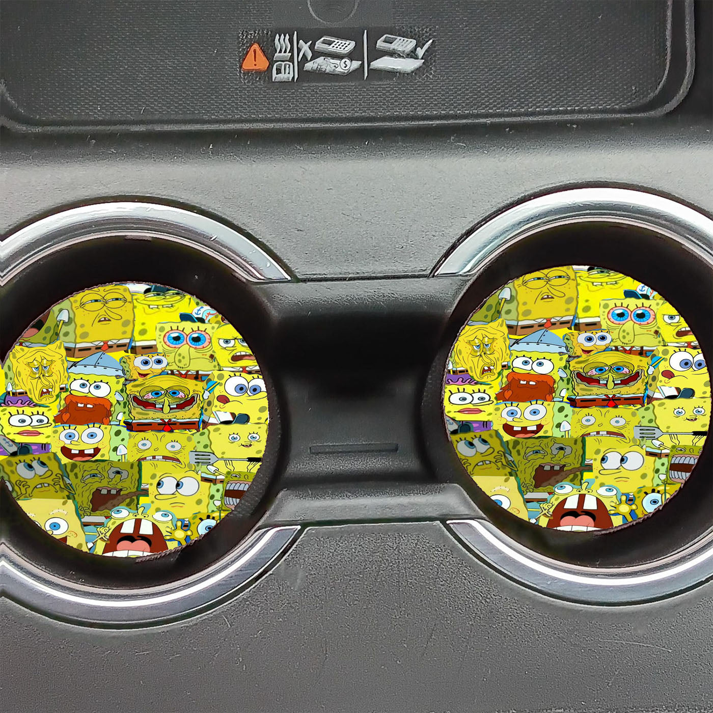 Collage Of Spongebob Squarepants Car Coasters