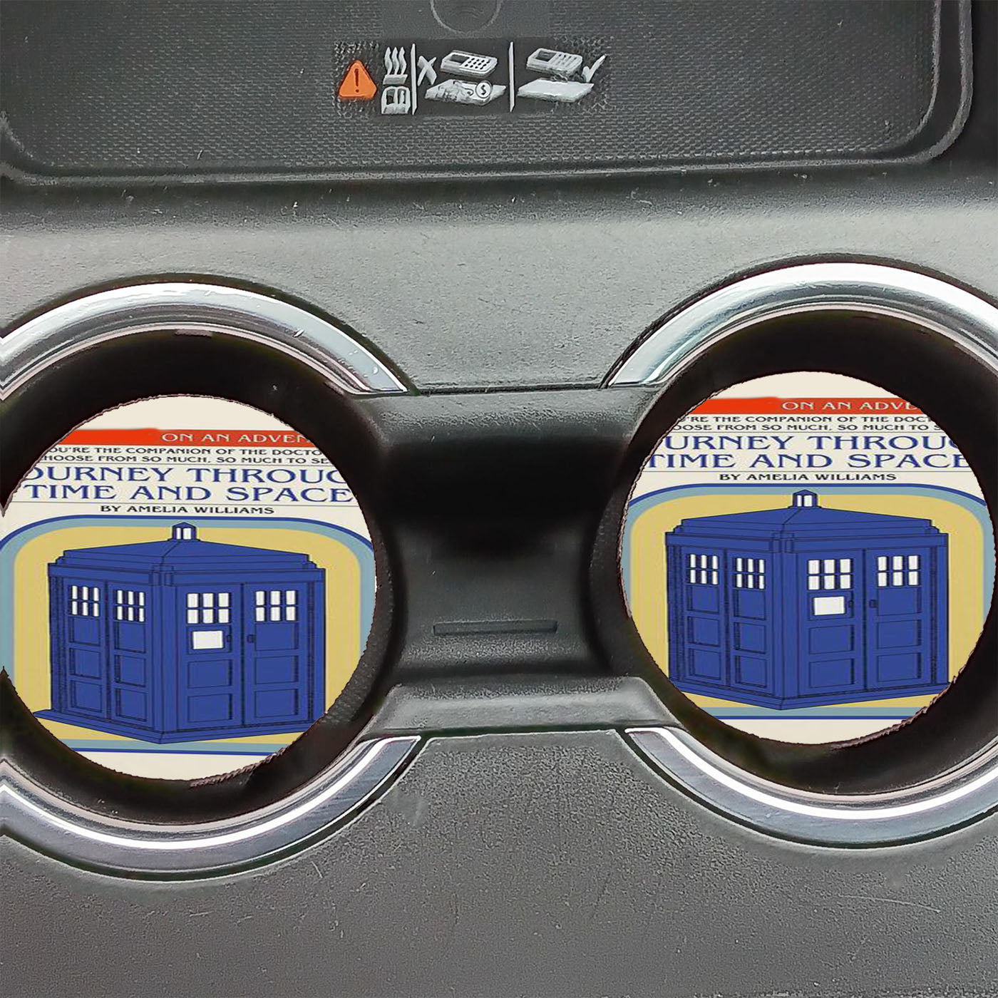 Come Along On An Adventure Car Coasters