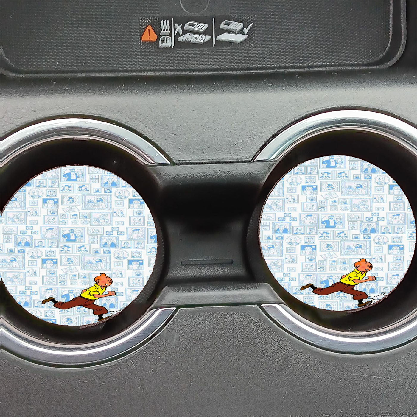 Comic Cartoon Tintin Wallpapers Car Coasters