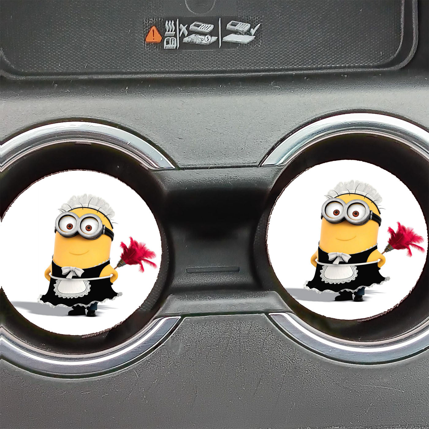 Cook Minion Car Coasters