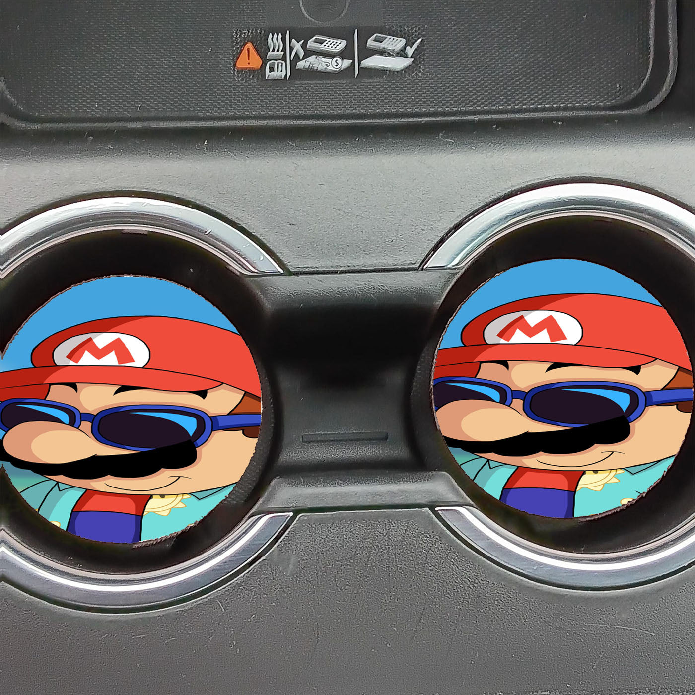 Cool Mario Bros Sea Tropical Car Coasters