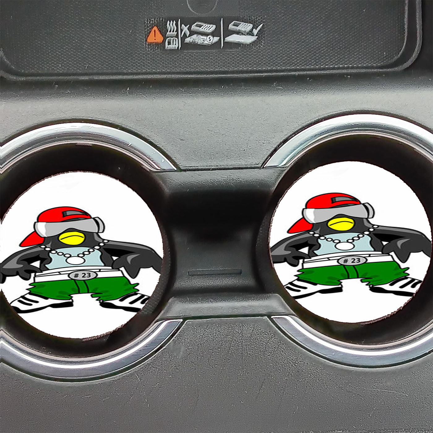 Cool Penguin Clip Art  Car Coasters