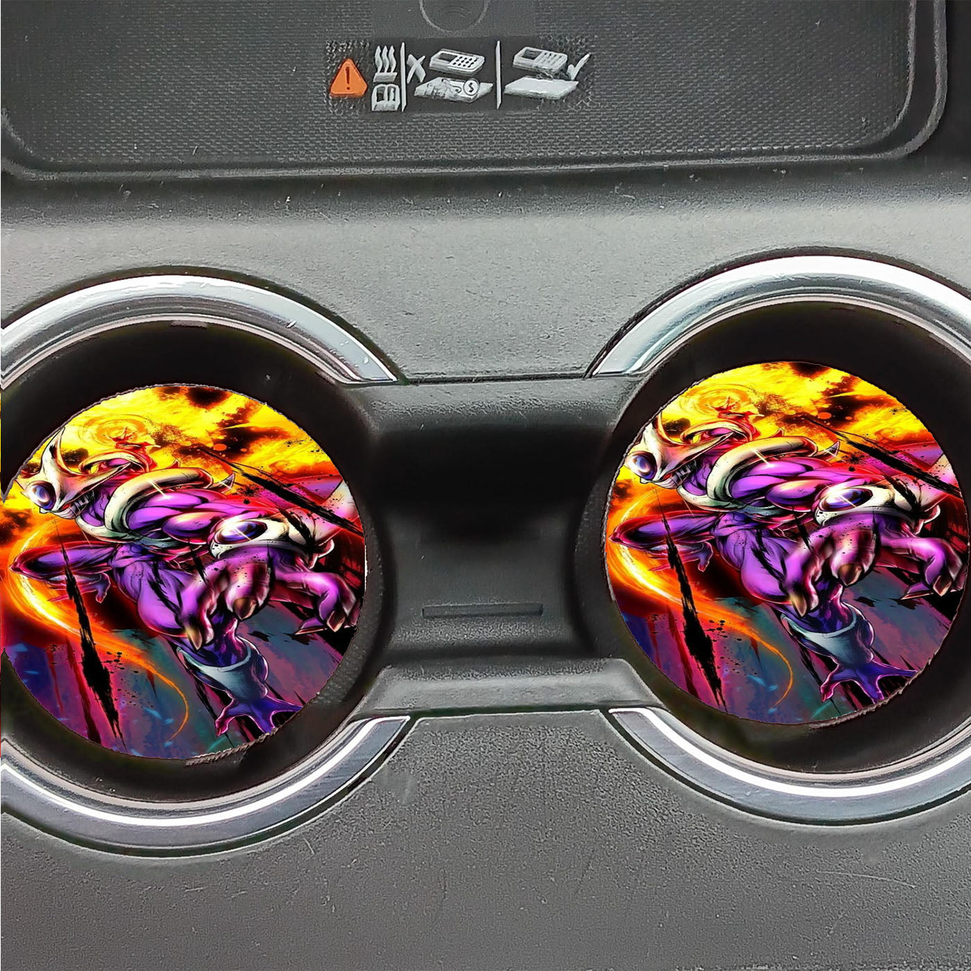 Cooler Brother Of Frieza Destroyer Of Worlds Dragon Ball Movie Car Coasters
