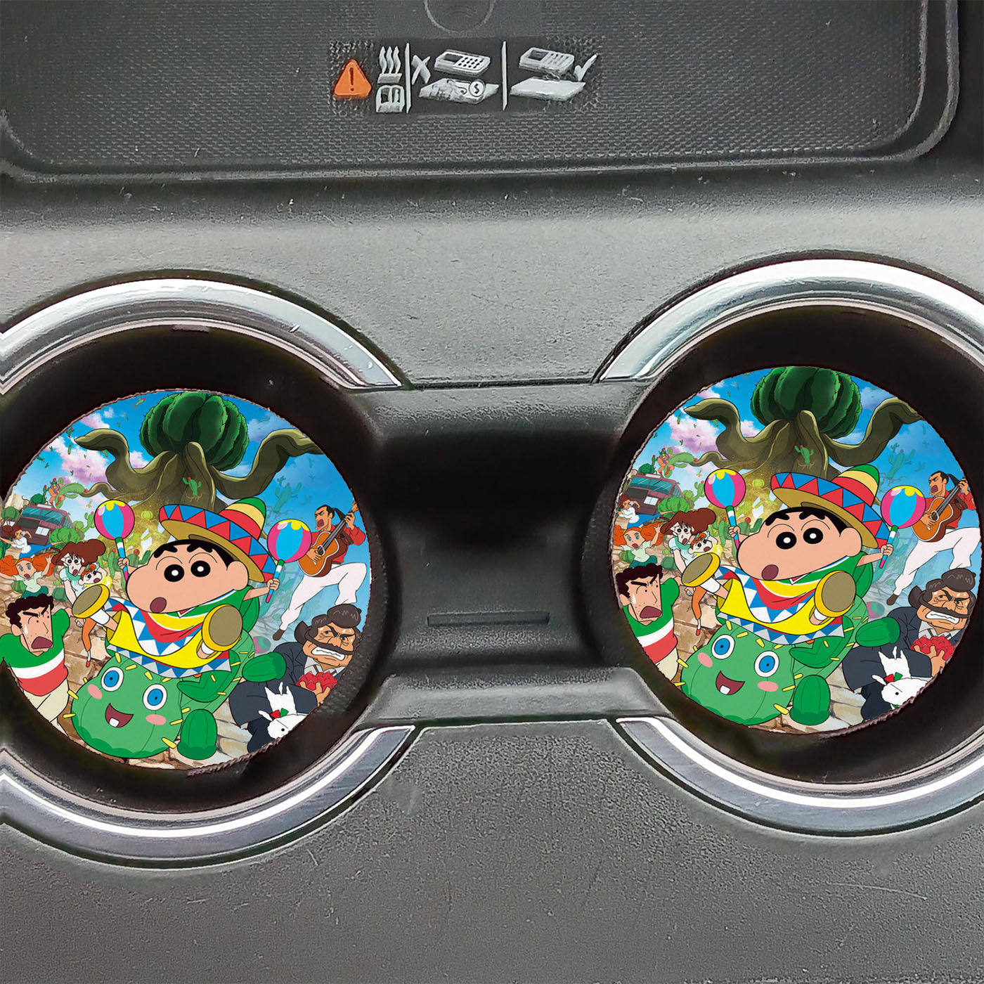 Crayon Shin Chan My Moving Story Cactus Car Coasters