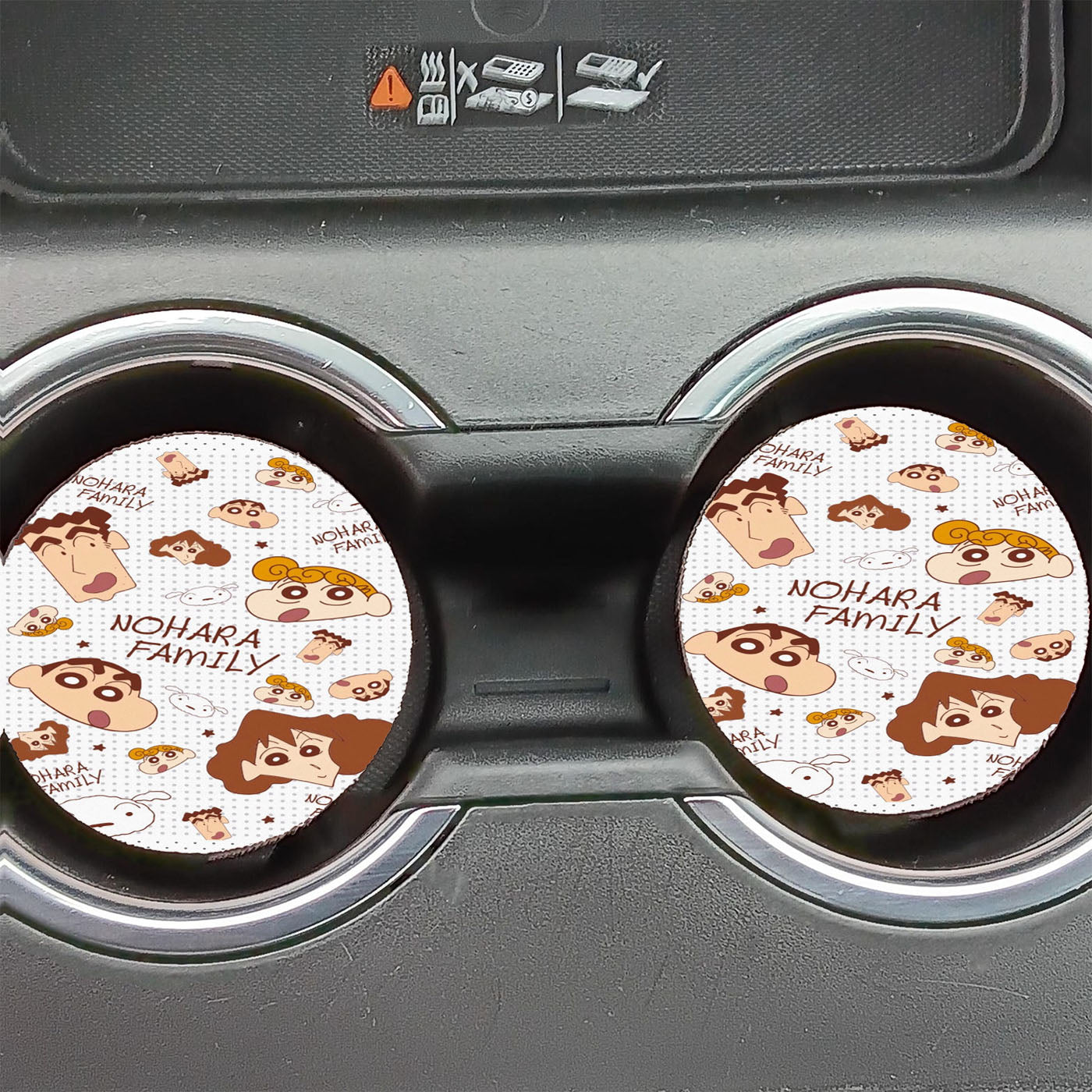 Crayon Shin Chan Nohara Family Car Coasters