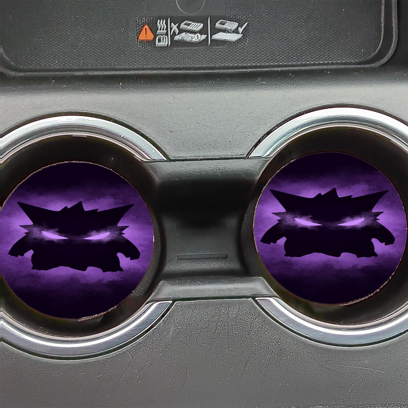 Creep Gengar Pokemon Car Coasters